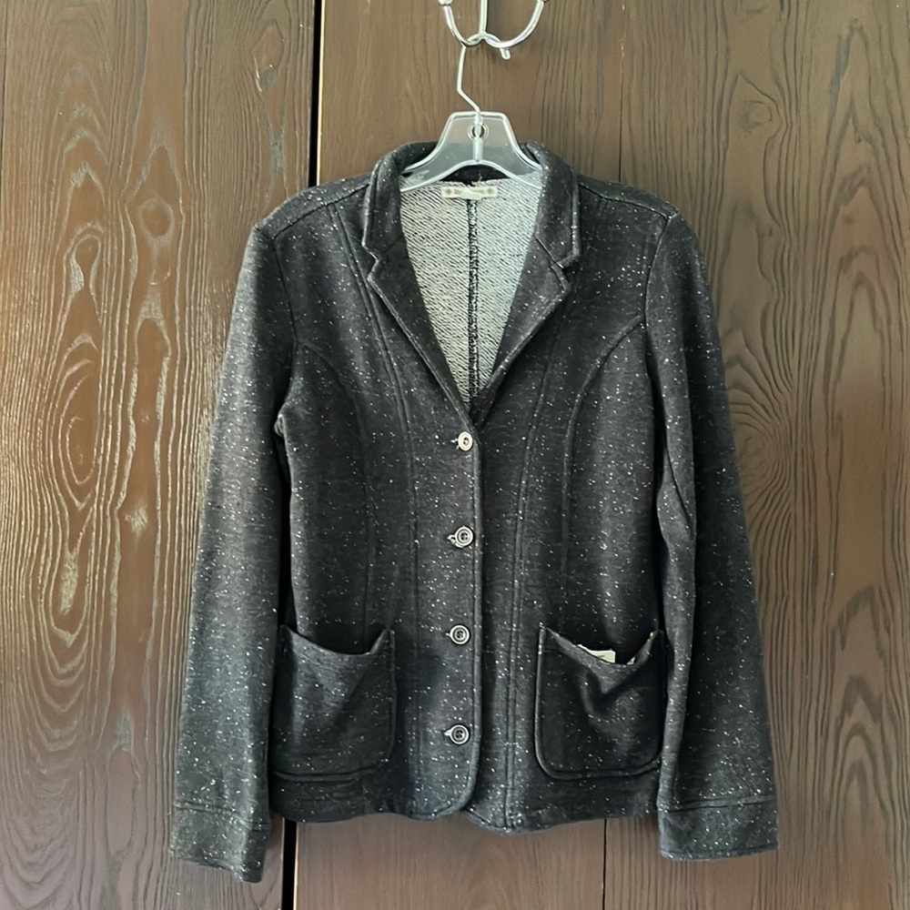 Ruff Hewn heavy sweater type jacket. Dark gray. Size Small.